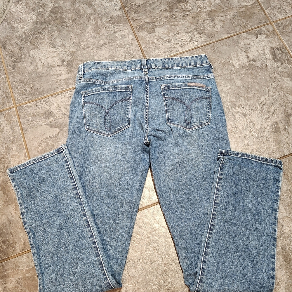 Calvin Klein Women's Straight Leg Denim Jeans - Picture 4 of 6